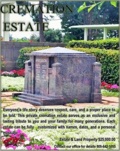 cremation estate